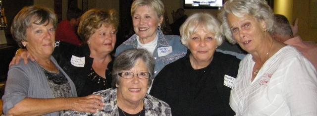 Mary Dooley Larsen, Judy Heiser Lahenbauer, Karen Keehn, Mary McAllister, Eileen Ekstrom Biles, Donna Huseby Crabbe